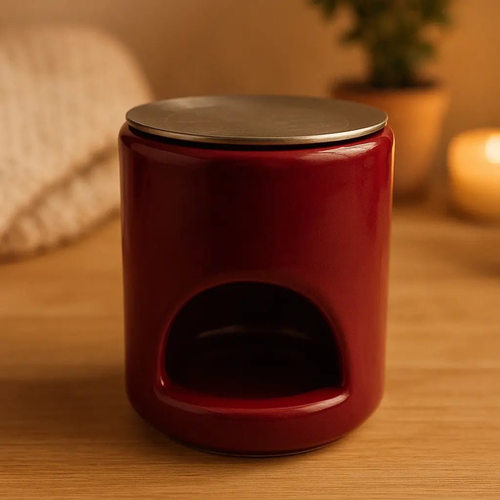 Räucherstövchen - Keramik weiß - PURE SOUL Naturkosmetik