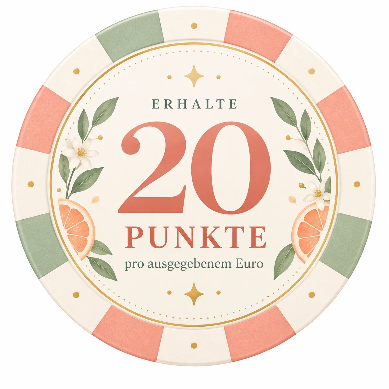 Erhalte 20 Punkte pro Euro