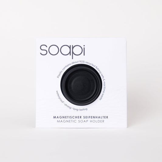 Soapi Schwarz - Magnetseifenhalter
