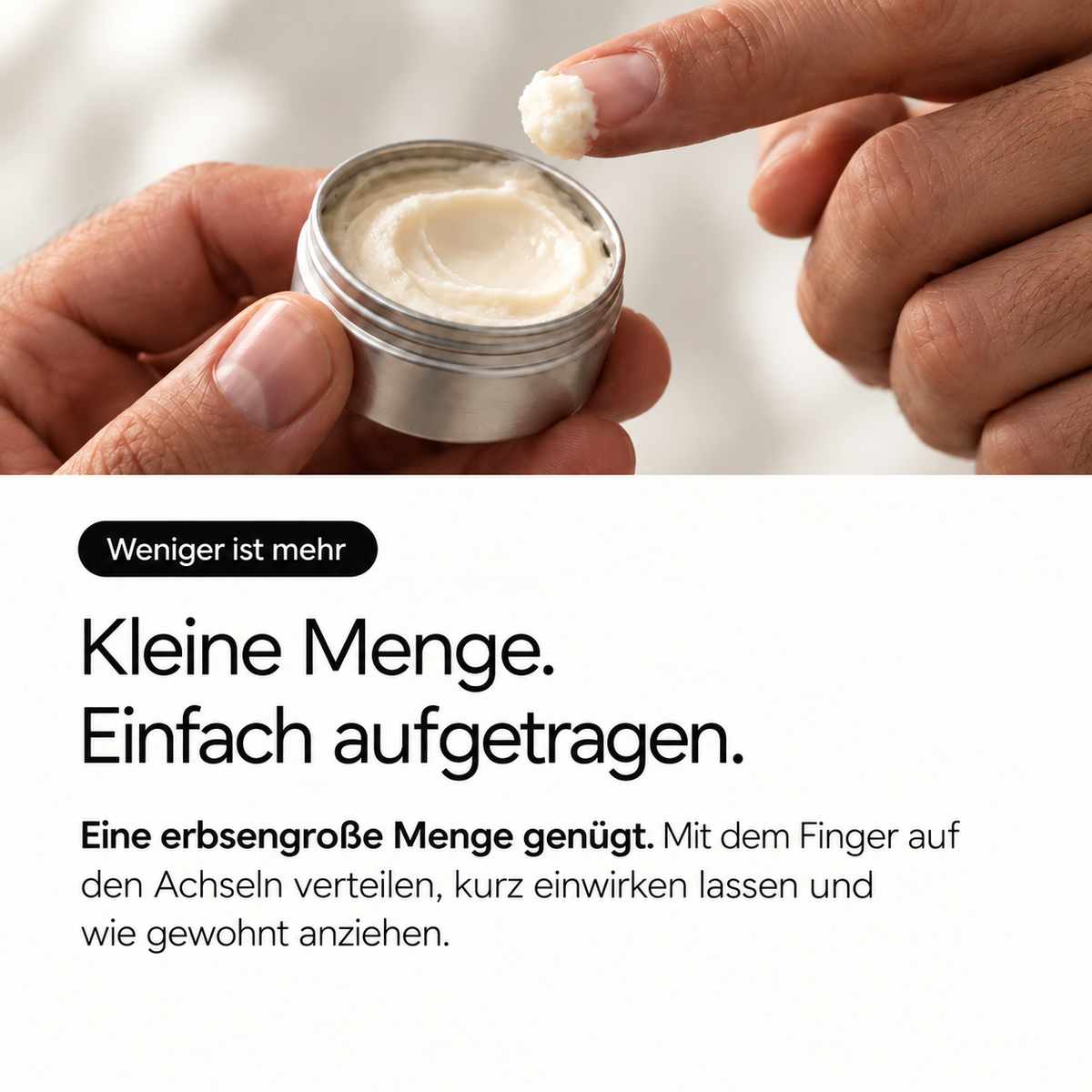 6x15ml Deo Creme Mini Set Männer mit Natron Starterpaket Reisegröße bio vegan aluminiumfrei