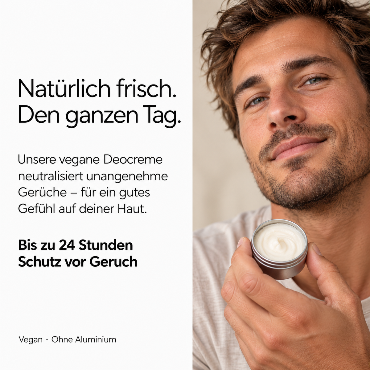 6x15ml Deo Creme Mini Set Männer mit Natron Starterpaket Reisegröße bio vegan aluminiumfrei