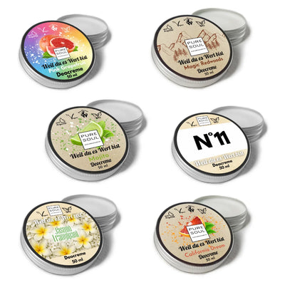 Bestseller für Frauen 6x50ml Deo Creme Set bio vegan aluminiumfrei