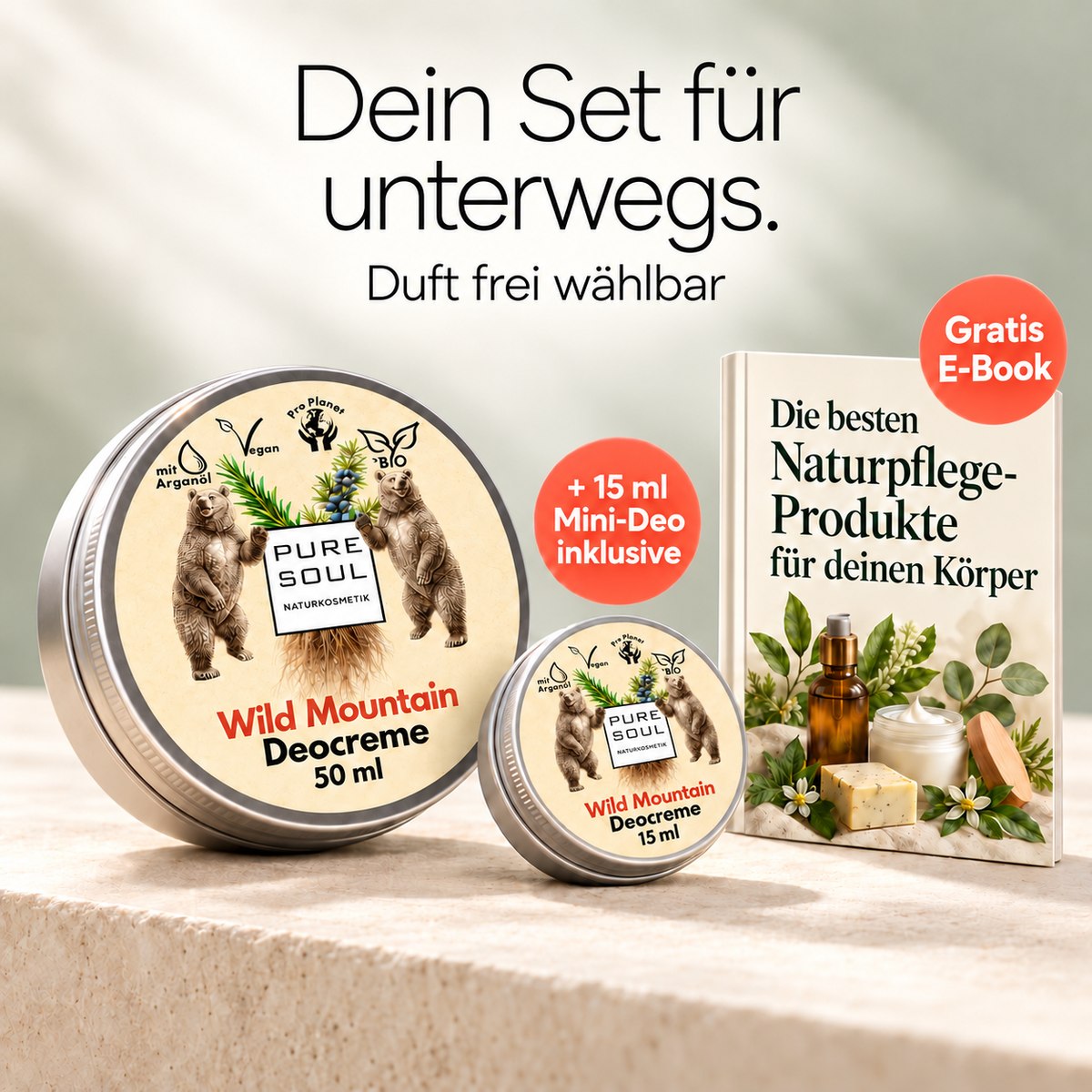 Tour-Set – Natur-Deo 50 ml + Mini 15 ml