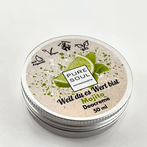PURE SOUL Anwender mit Mojito Deocreme