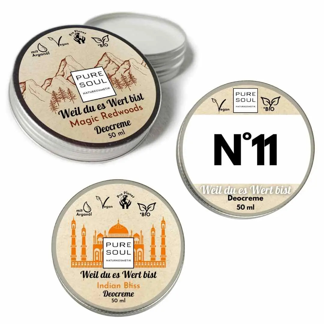 Set Deo Creme Antitranspirant bei starkem Schwitzen Aluminiumfrei & Vegan