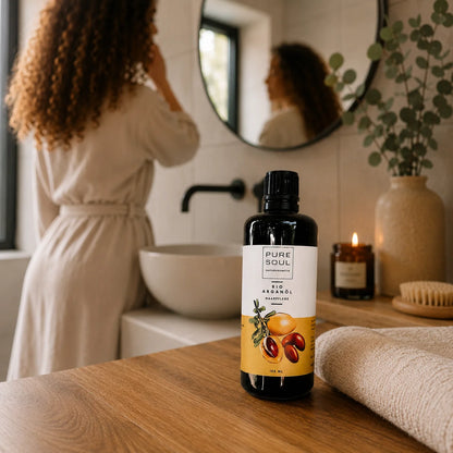 Bio Arganöl 100ml Haaröl – 100% rein für Glanz & Volumen mit Tropfverschluss