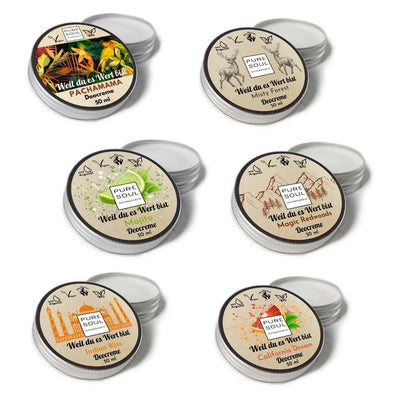 Bestseller für Männer 6x50ml - PURE SOUL Naturkosmetik