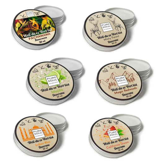 Bestseller für Männer 6x50ml - PURE SOUL Naturkosmetik