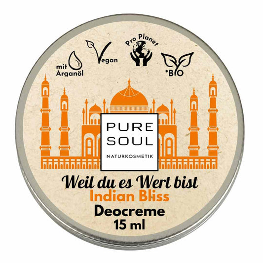 Deo Creme MINI Reisegröße 15ml - PURE SOUL Naturkosmetik