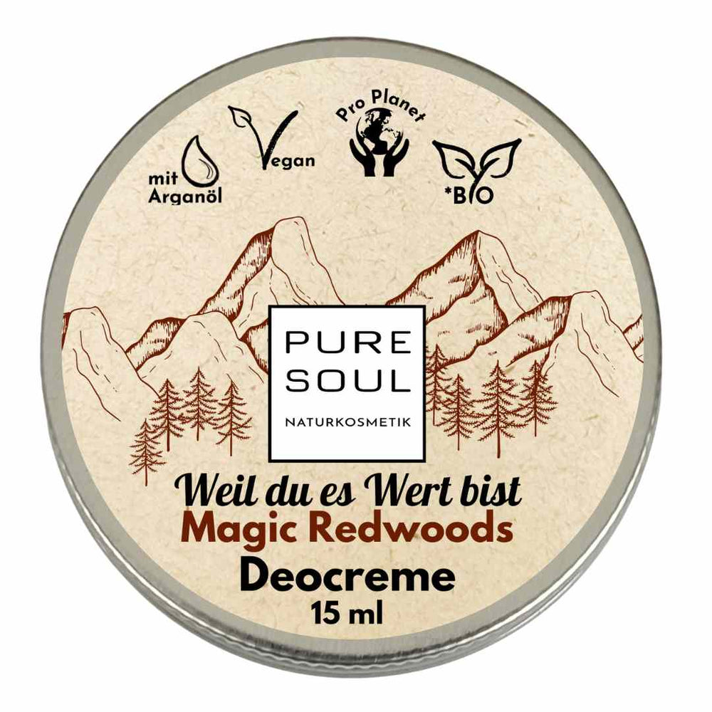 Deo Creme MINI Reisegröße 15ml - PURE SOUL Naturkosmetik