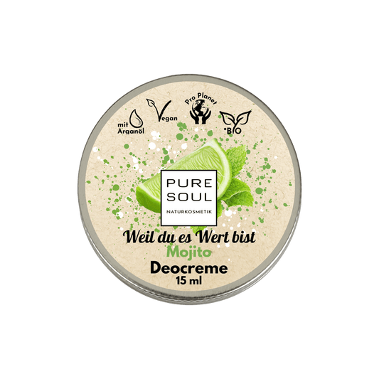Deo Creme MINI Reisegröße 15ml - PURE SOUL Naturkosmetik