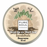 Deo Creme Sandelholz MINI Reisegröße 15ml – aluminiumfrei vegan Naturkosmetik