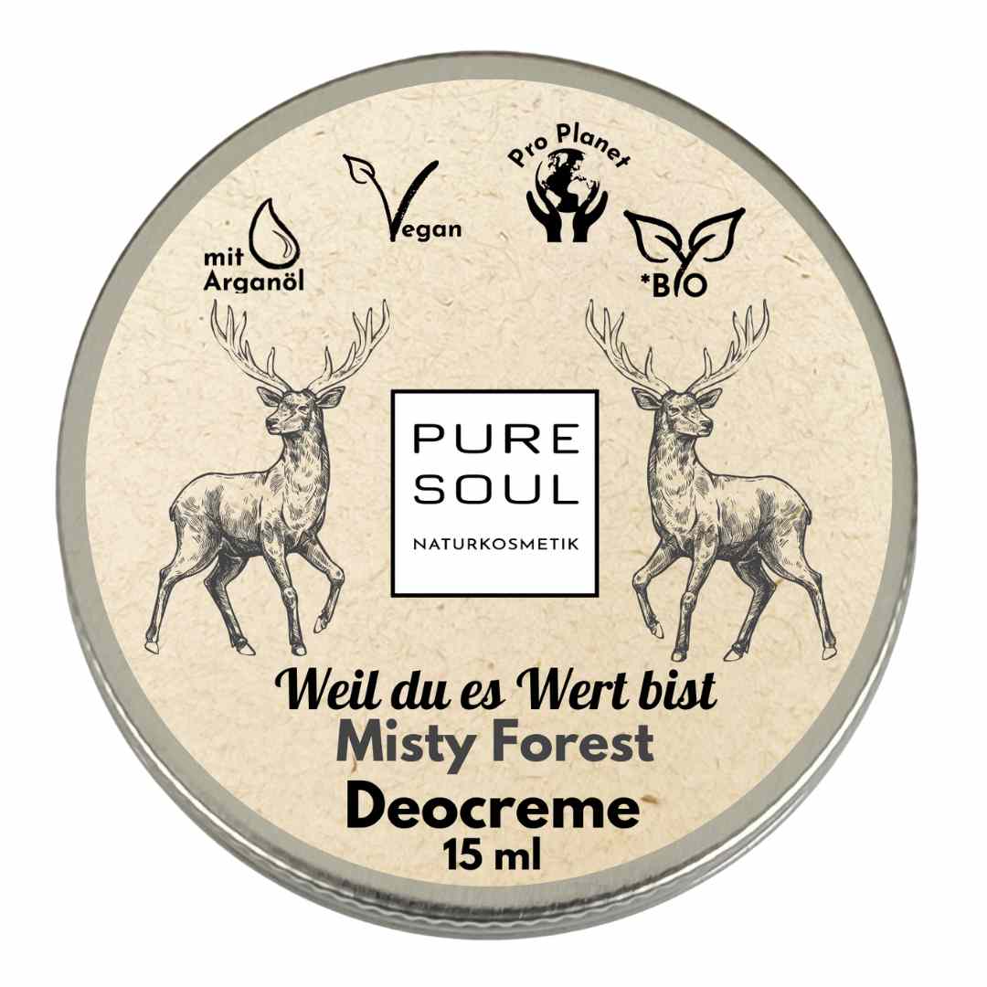 Deo Creme MINI Reisegröße 15ml - PURE SOUL Naturkosmetik