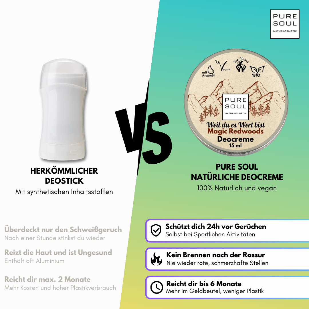 Deo Creme Salbei - natürliches Antitranspirant ohne Aluminium - PURE SOUL Naturkosmetik