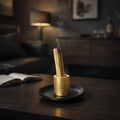 Palo Santo Räucherhalter Gold Schwarz – Edler Ständer aus Weißmetall