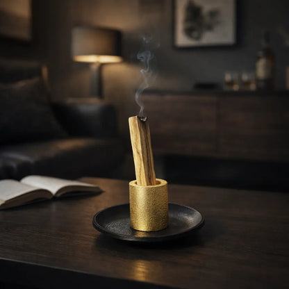 Palo Santo Halter - gold/schwarz