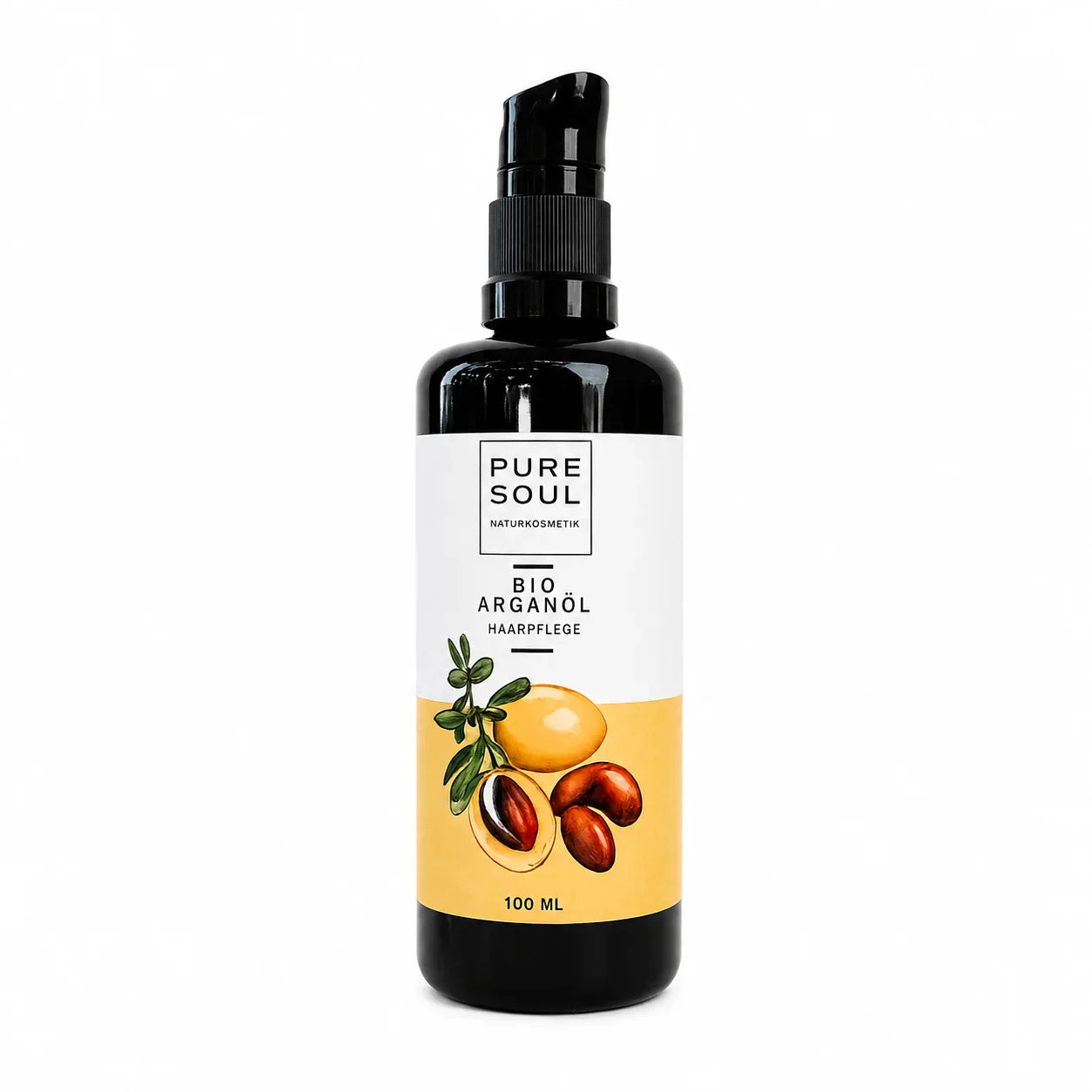 Bio Arganöl 100ml Haaröl – 100% rein für Glanz & Volumen mit Pumper