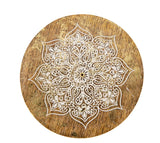 Räucherstäbchenhalter Mandala aus Holz gold