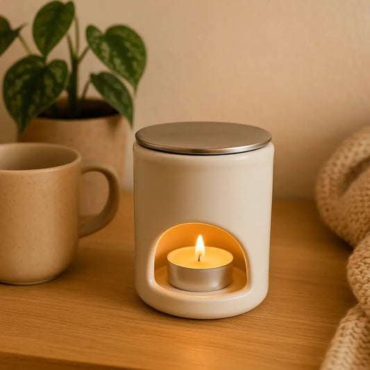 Räucherstövchen - Keramik weiß - PURE SOUL Naturkosmetik