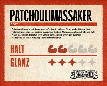 FETTKOPP POMADE Patchouli Massaker medium hold