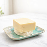 Ceramic soap dish without drain herbs