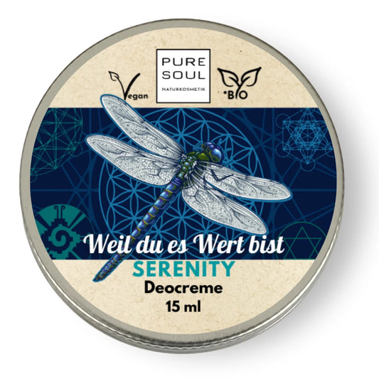 Deo Creme Serenity MINI Reisegröße 15ml – aluminiumfrei vegan Naturkosmetik Männerduft