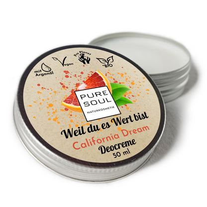 Deo Creme - sanfte Blutorange bio vegan