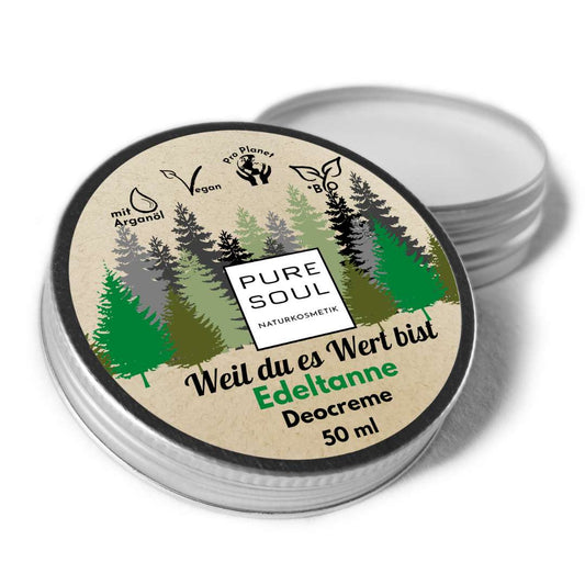 Deo Creme Bio vegan - Edeltanne - Waldduft Naturkosmetik - PURE SOUL Naturkosmetik