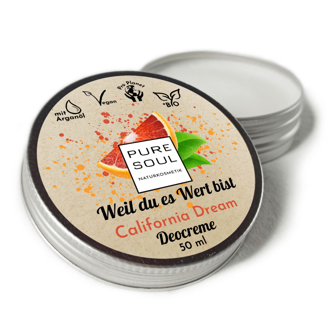 Deo Creme - sanfte Blutorange bio vegan - PURE SOUL Naturkosmetik
